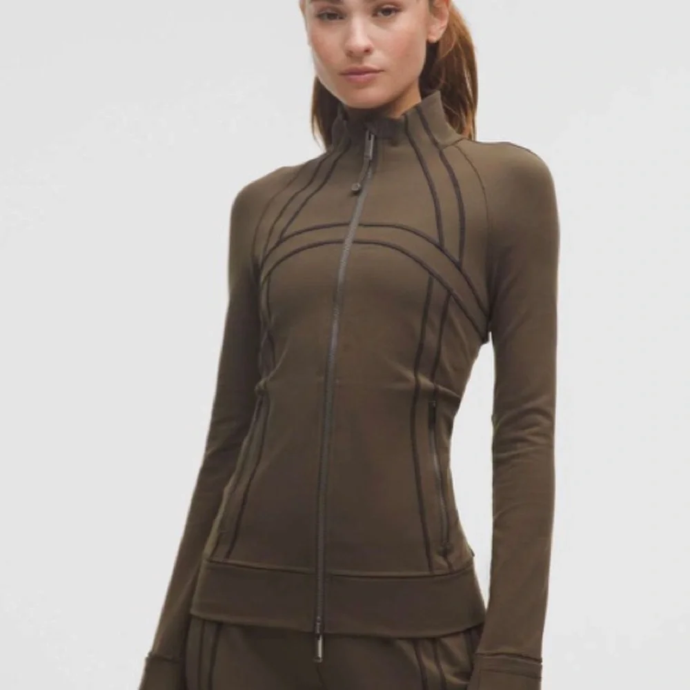 Lululemon SET Define Track Jacket Matching Wide Pants  Luon 6 Small Olive